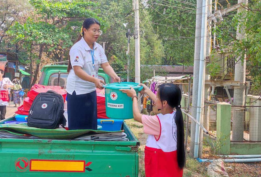 MyanmarRedCross tweet picture