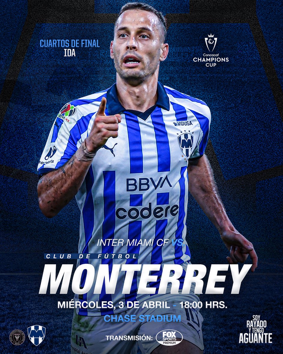 AguanteRayado's tweet image. 🗣️ | ¡HOY JUEGA EL MONTERREY! 

Hoy empieza lo bueno, hoy hay fútbol, hoy hay Cuartos de Final (Ida) contra Inter Miami. 

¡VAMOS LA PANDILLA! 😎💙🤍