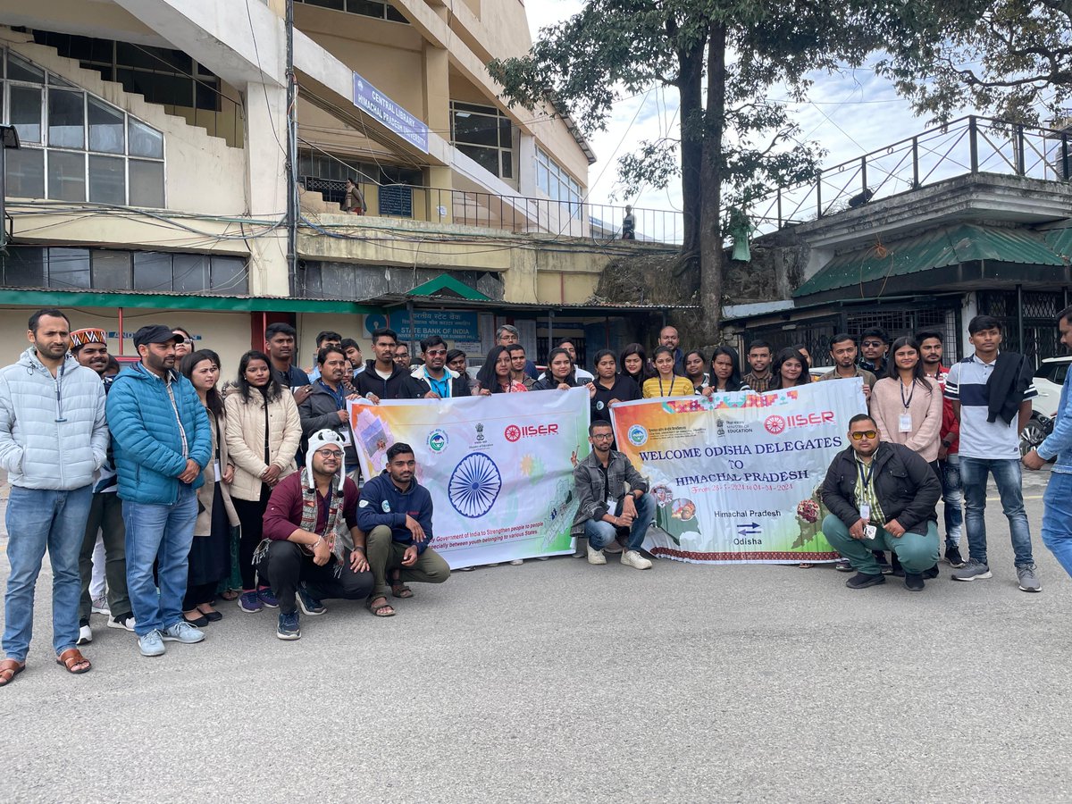 Odisha youth contingent arrived at Shimla University on the last leg of their visit to Himachal Pradesh earlier this morning. @EduMinOfIndia @CU_Himachal #Himachal #Odisha #IISERBerhampur