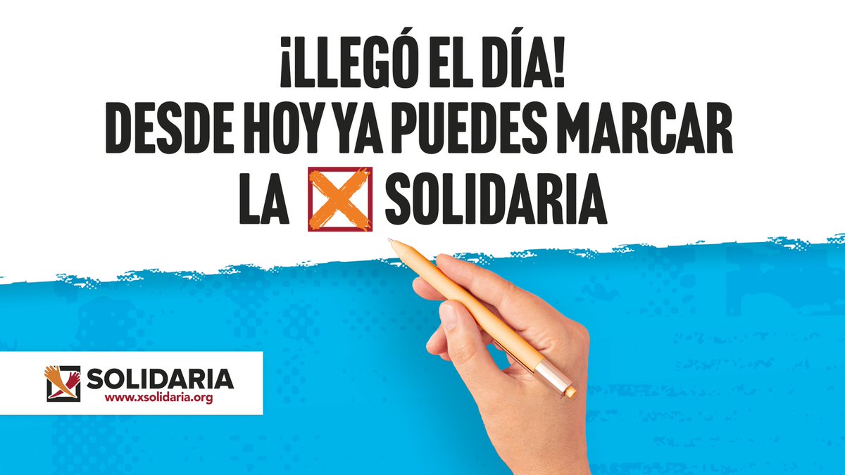 Desde hoy puedes confirmar tu borrador y marcar la <a href="/XSolidaria/">XSolidaria</a> 👍🏼 Recuerda que si haces la #Renta2023 por la web, es la "casilla 106 Actividades de Interés Social"; y si la haces por la App es "Asignación tributaria Fines Sociales" 😉 ¡Confirma que todo esté correcto!❤️