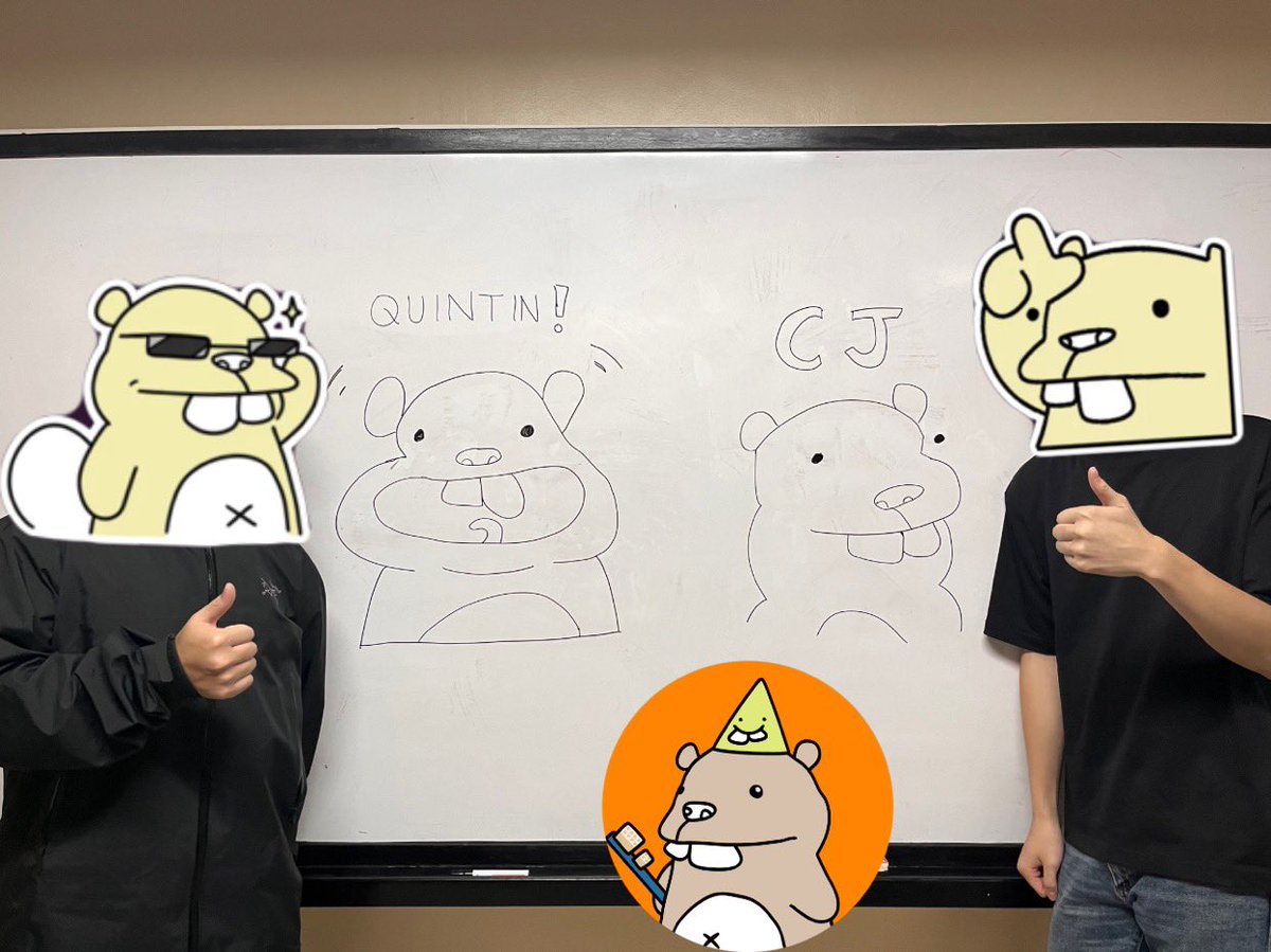 Rules dont matter if its for the GUMBROS!😂 Shoutout <a href="/quinfts/">quintin</a> for the COLLEGE link up! (and to our professor for not kicking us out).🟠

We aren’t pro artists, but we did our best for GUMBOWORLD🏆💛.  

<a href="/classicmuffinn/">muffin</a> @willnotdm <a href="/appic95/">Appic</a> 
@0xBoeroe <a href="/bchungus_/">bchung</a> @BlueTigerNFT