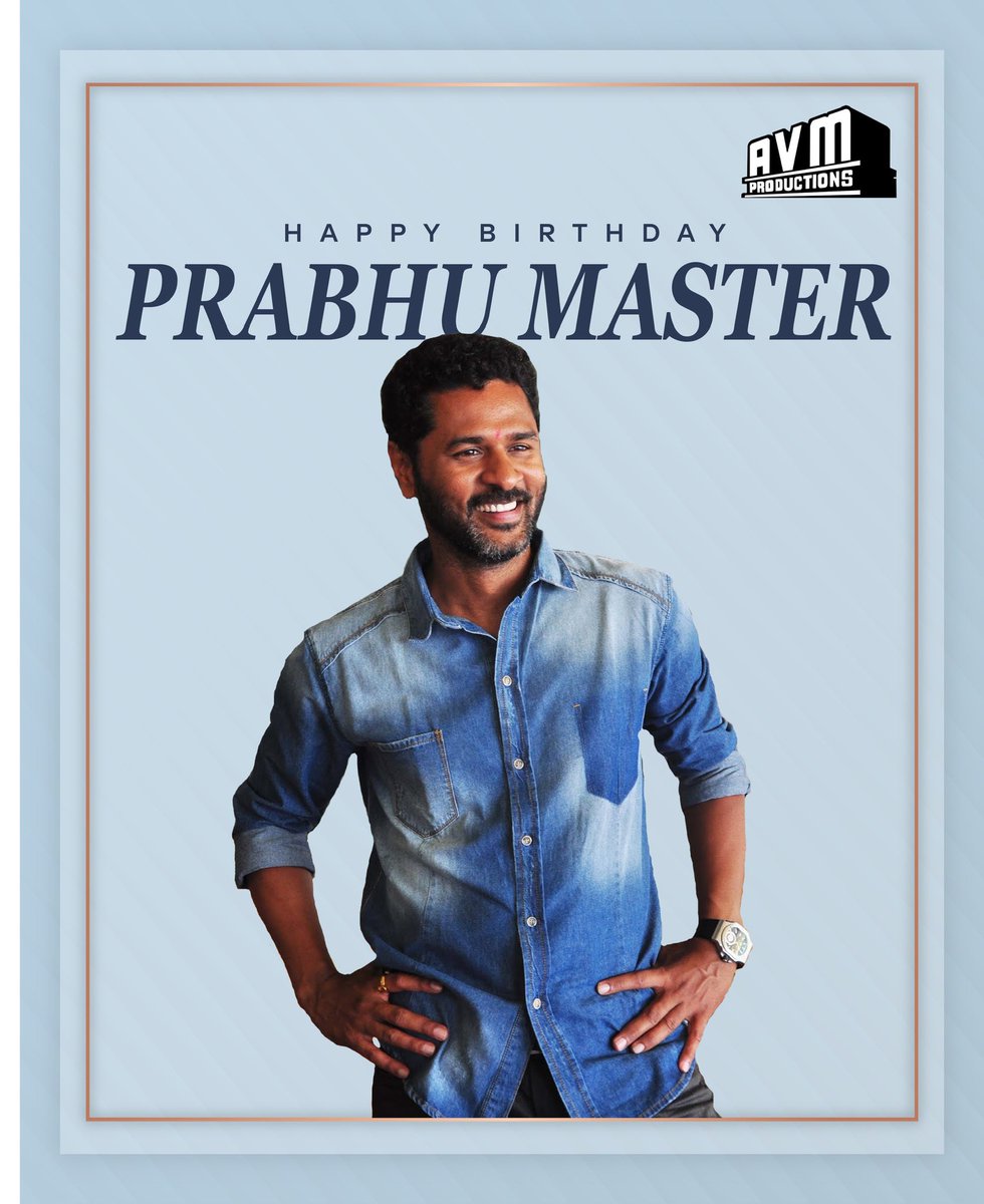 Happiest birthday to the one who can grace a stage, light up a screen, and bring a vision to life - @PDdancing ! 😎🔥🕺🏻 #HBDPrabhuDeva