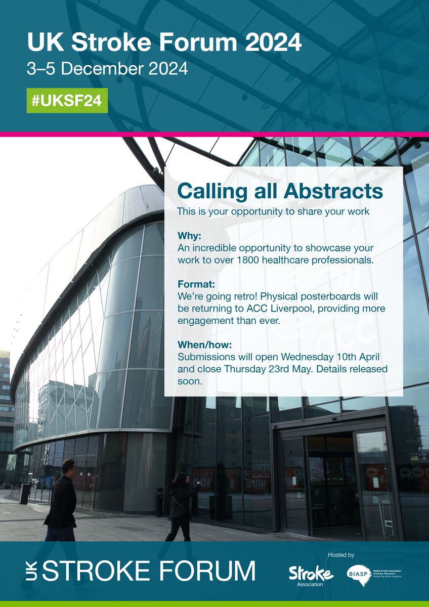 📢 Retro anyone? As we enter April and the spring we know there's a certain something that should be in every aspiring stroke researchers diary! Its only #UKSF24 ABSTRACT TIME! ✍️ Take your first steps to joining us in December and lock this in your diary! We open NEXT WEEK!⏰