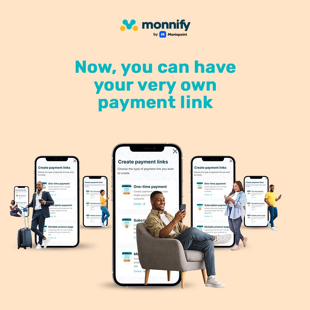 You can also collect payment with ease! Sign-up for a Monnify account here Monnify.com, create a payment link, share it with your customers and collect payments and customer data in a seamless way.
