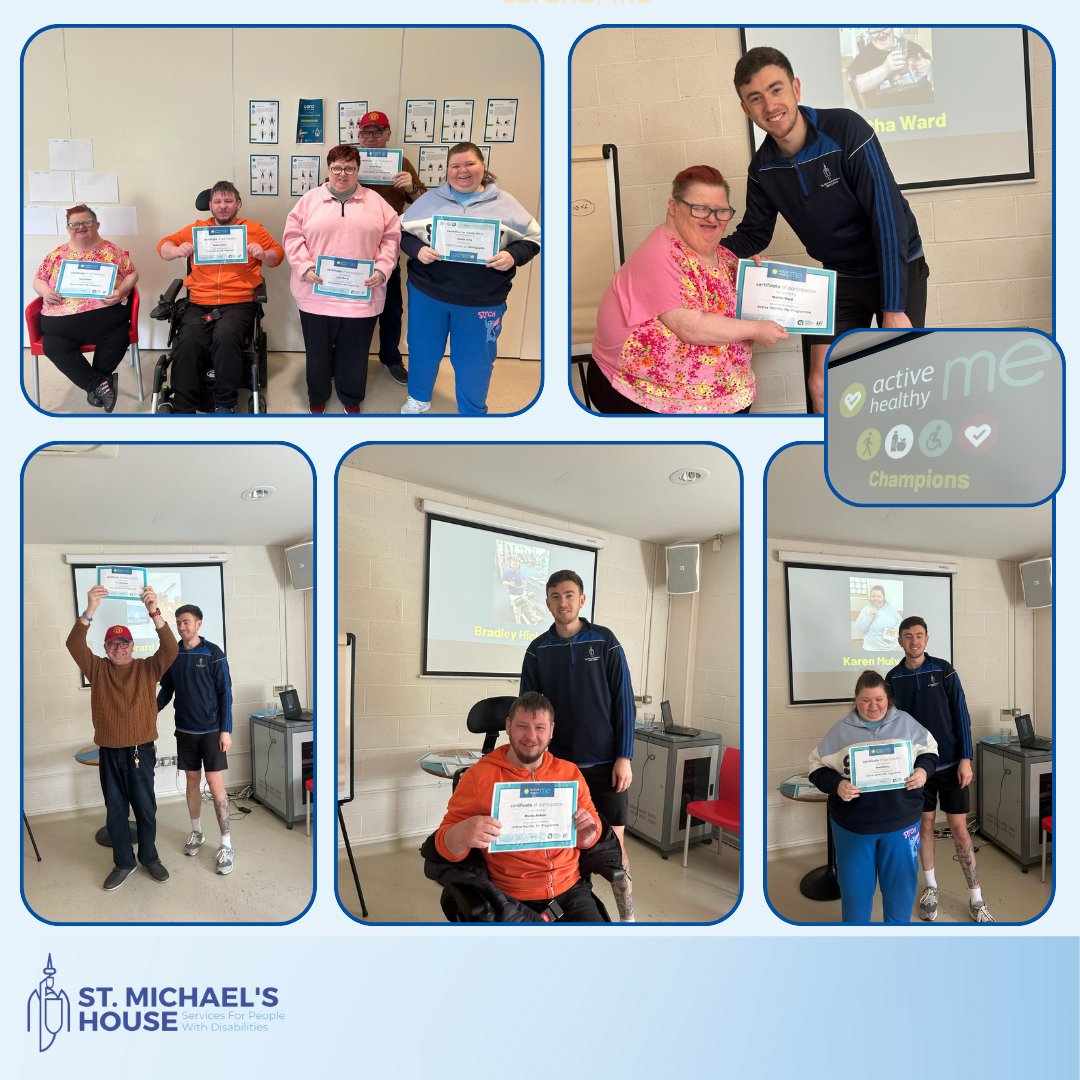 We completed our 'Active Healthy Me' course this week- congratulations to everyone who received their certificates! #SMH #SMHGoals #SMHValues #SMHActive