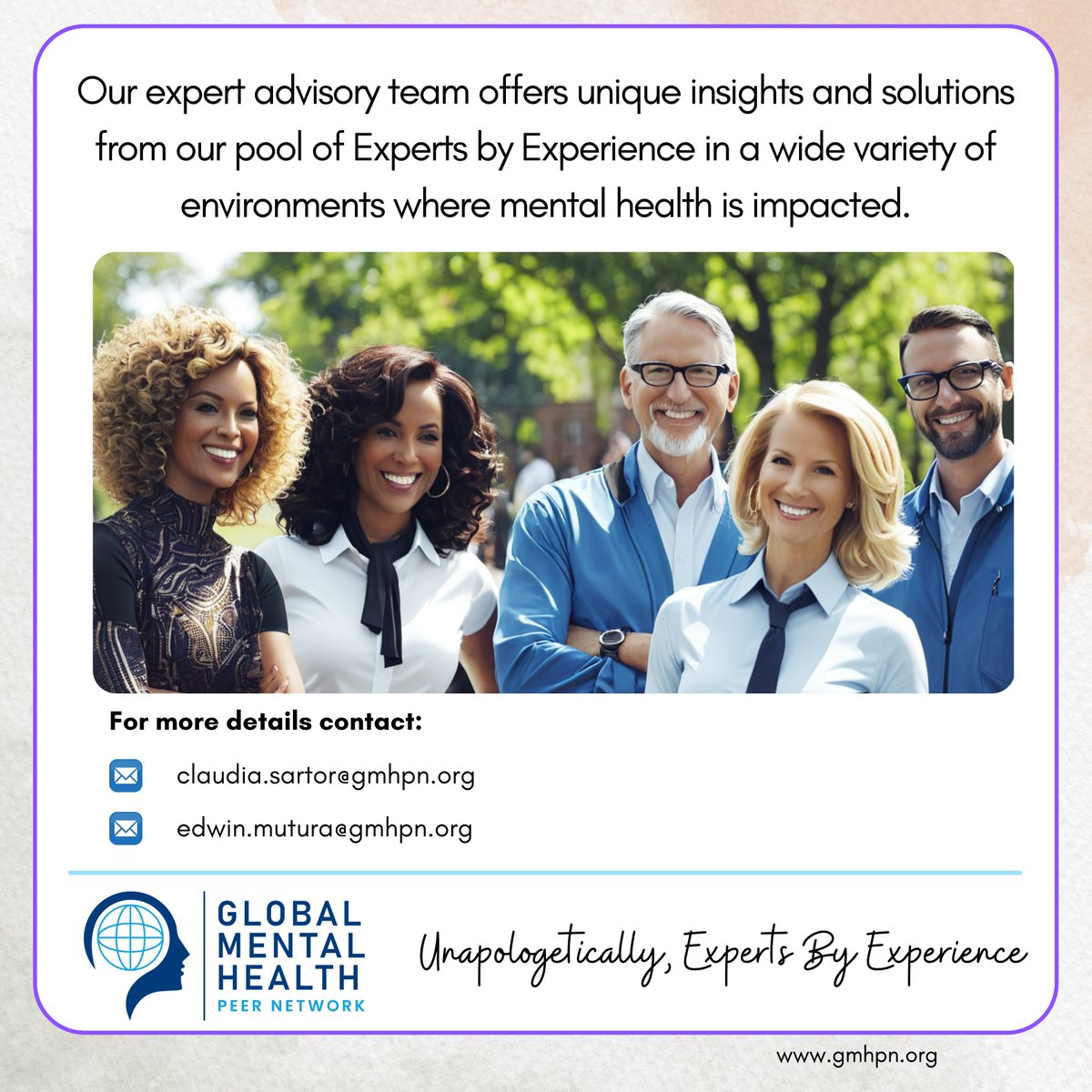 Our expertise extends to advisory and consultancy roles, review of mental health toolkits, policies, and guidelines in public and private sectors. Support our work, make a donation via givengain.com/donate/cc/2249… #livedexperience #gmhpn_speakout #mentalhealth