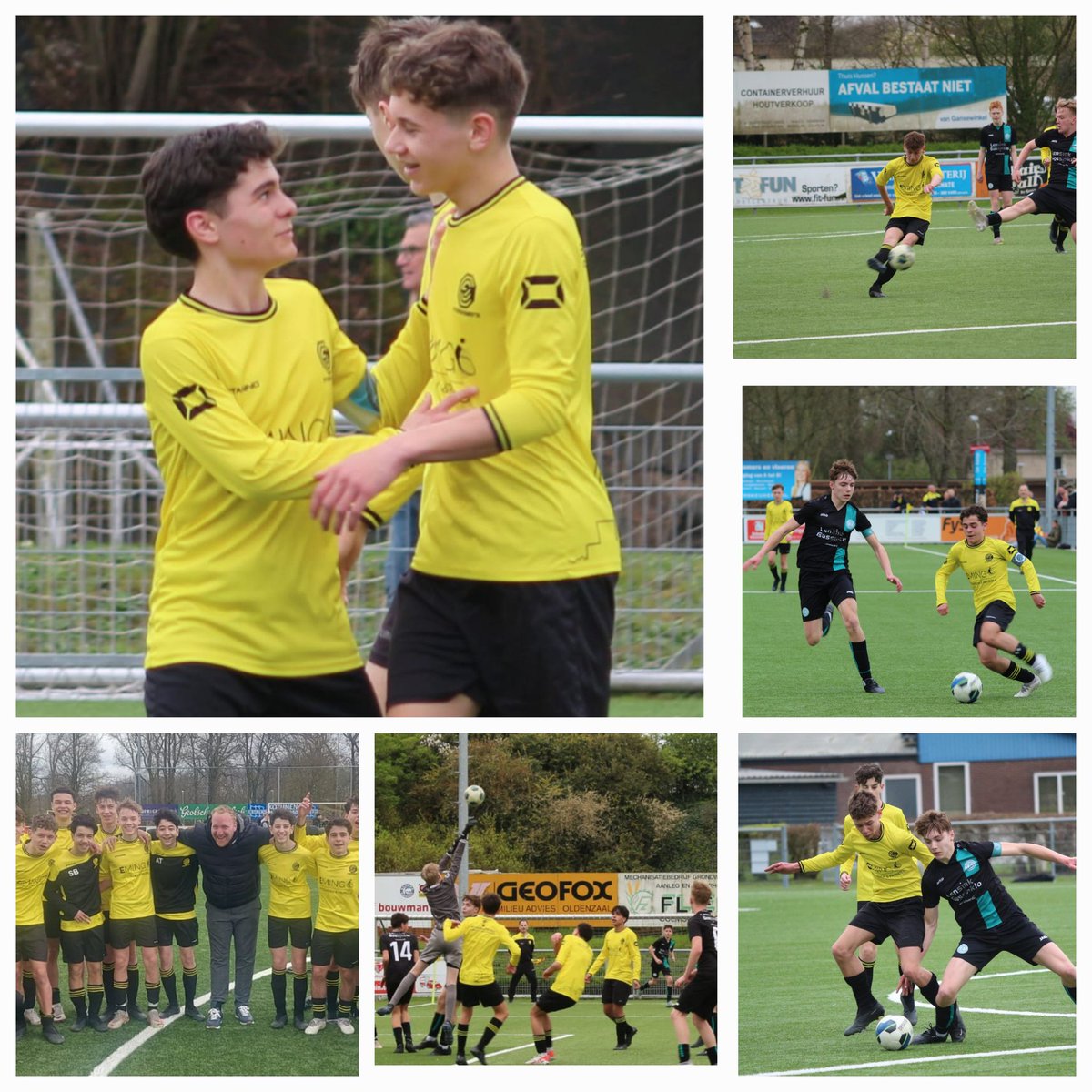 De JO15-1 heeft afgelopen zaterdag een fantastische prestatie geleverd door in de halve finale van de beker FC Dinxperlo JO15-1 uit de 6e divisie met 2-0 te verslaan! Door deze overwinning hebben ze zich geplaatst voor de finale van de beker! #Finale #JO15-1 #Beker ⚽️🏆