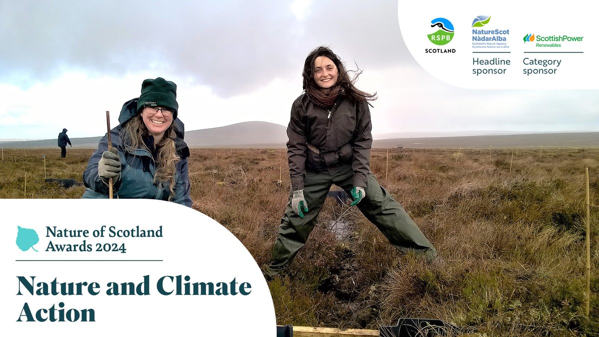 The #ClimateCrisis isn’t a far-off future problem, it’s happening right now, and is the single greatest threat to nature.🚨 Is your project harnessing the power of nature to tackle or adapt to climate change? Enter the #NatureOfScotland Awards now! 👉bit.ly/NoSA2024