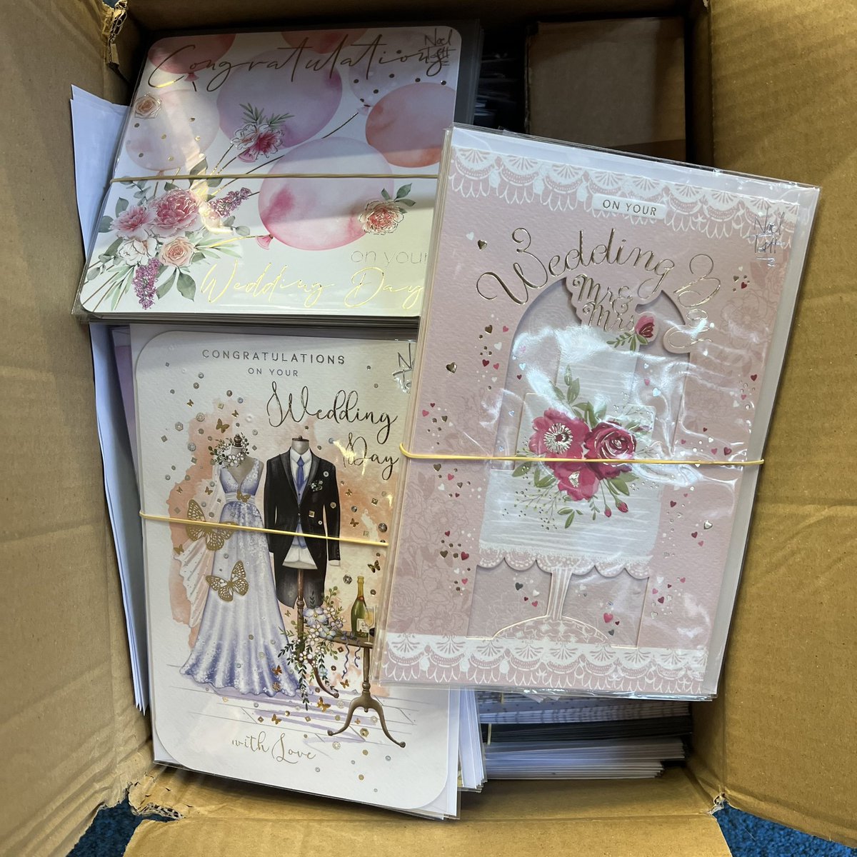 A late Tuesday delivery at #thecandleshopatmitchells. So what’s in the box 🤔🤔 !!!!!! Looks like wedding season cards have arrived from @NoelTattGroup. More photos to follow later, need to get them on the spinners 🥵🥵🥵. @bigtalluk @REDSJEWELS1 @DDCrochetDesign @MHHSBD