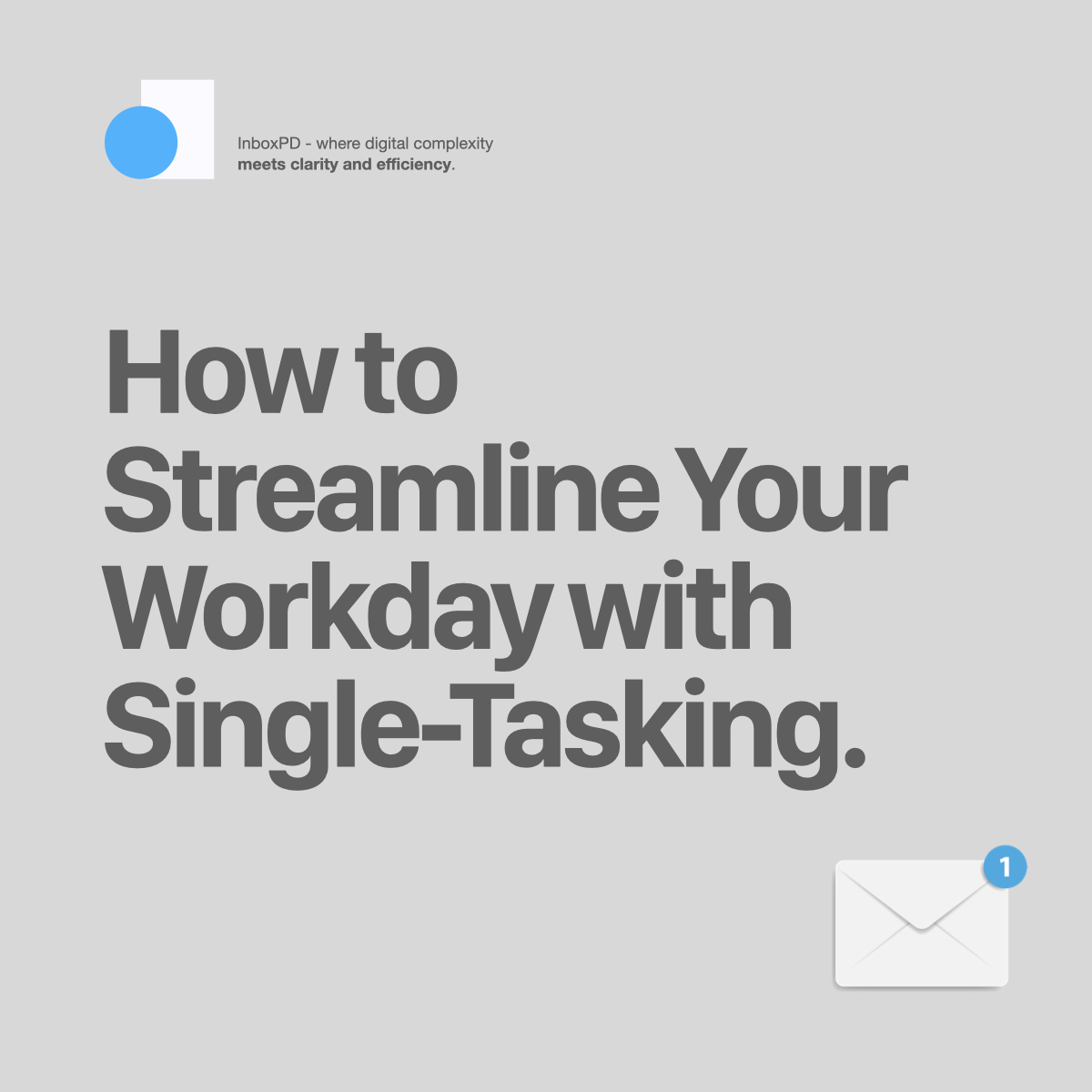 danielkilback's tweet image. Dive into our guide &quot;How to Streamline Your Workday with Single-Tasking&quot;🌟 Overcome multitasking and sharpen your focus! Boost productivity and well-being with our tips on mastering single-tasking.    

#SingleTasking #Productivity #InboxPD #MicroPD #TimeManagement #CareerGrowth