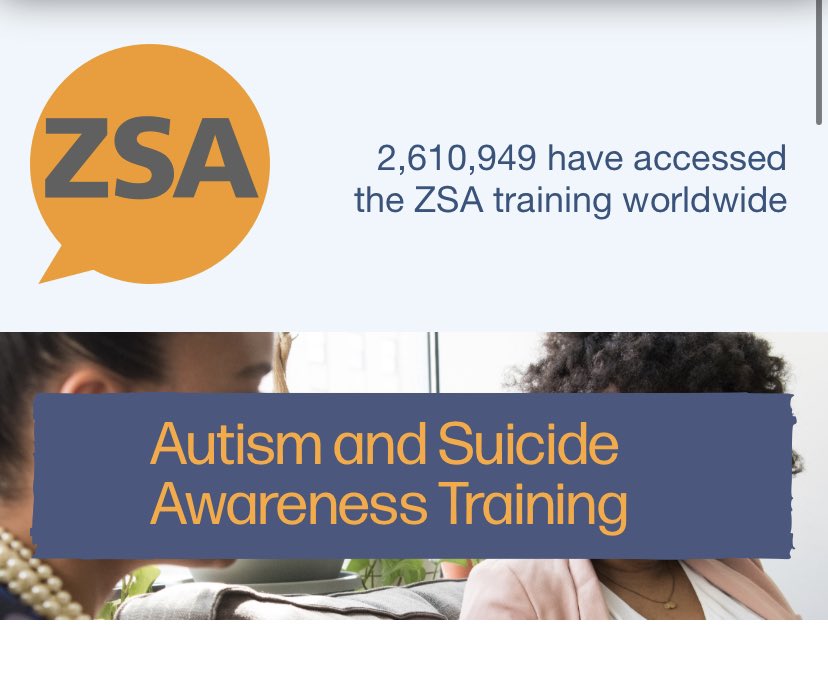Brand New Co Designed Autism and Suicide Awareness Free Training Now Available! Suitable for all. @PennineCareNHS @AntHassallNHS @timmcdougall69 zerosuicidealliance.com/autism-suicide…