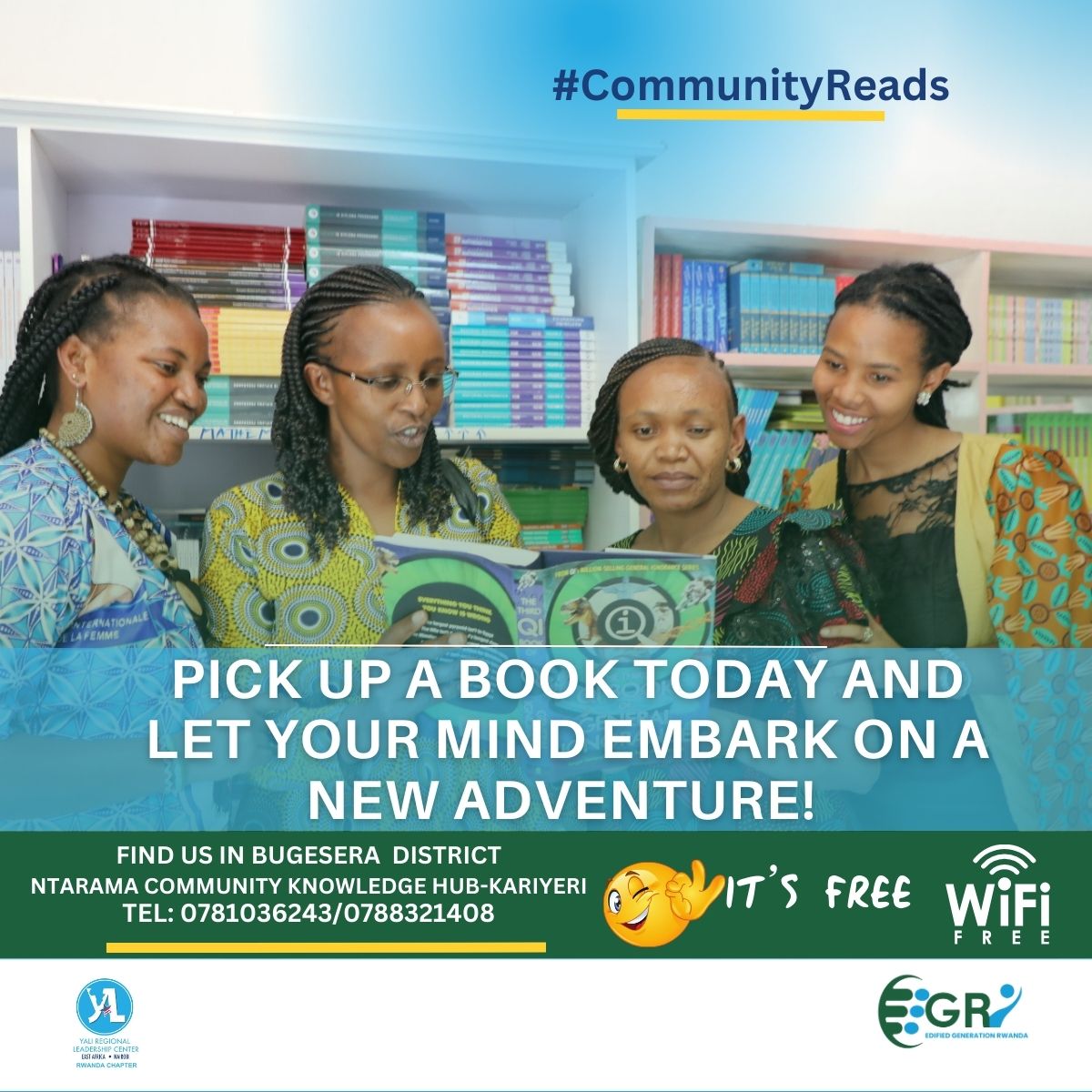 Reading is not just a pastime; it's a journey to explore new worlds, learn new things, and broaden your perspectives. Pick up a book today and let your mind embark on a new adventure! #CommunityReads IT'S FREE!! Come and bring your kids.