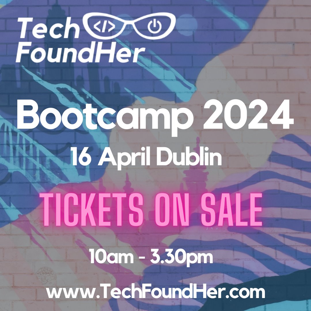 Calling upon women founders and leaders.... 🚀The @TechFoundHer Bootcamp is back! 🗓️ Date: Tuesday 16th April 📍 Venue: Dublin City Hall on Dame Street 🕙 Time: From 10.00AM until 3.30PM (with registration from 9AM) 🎟️ eventbrite.ie/e/techfoundher… #FemaleLeaders #FemaleFounders