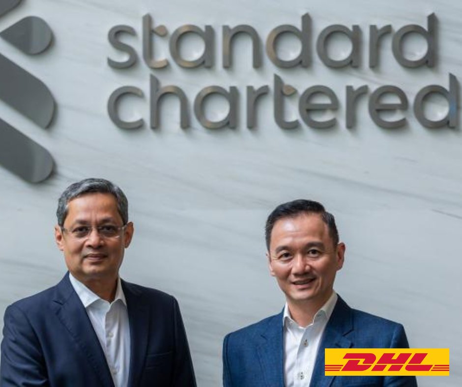 DHL Express has signed a strategic partnership with leading cross-border bank, Standard Chartered, for DHL Express's GoGreen Plus service. Read the full article here: spkl.io/601740OuS #DHLExpress #ZeroEmissionsBy2050 #GoGreenPlus