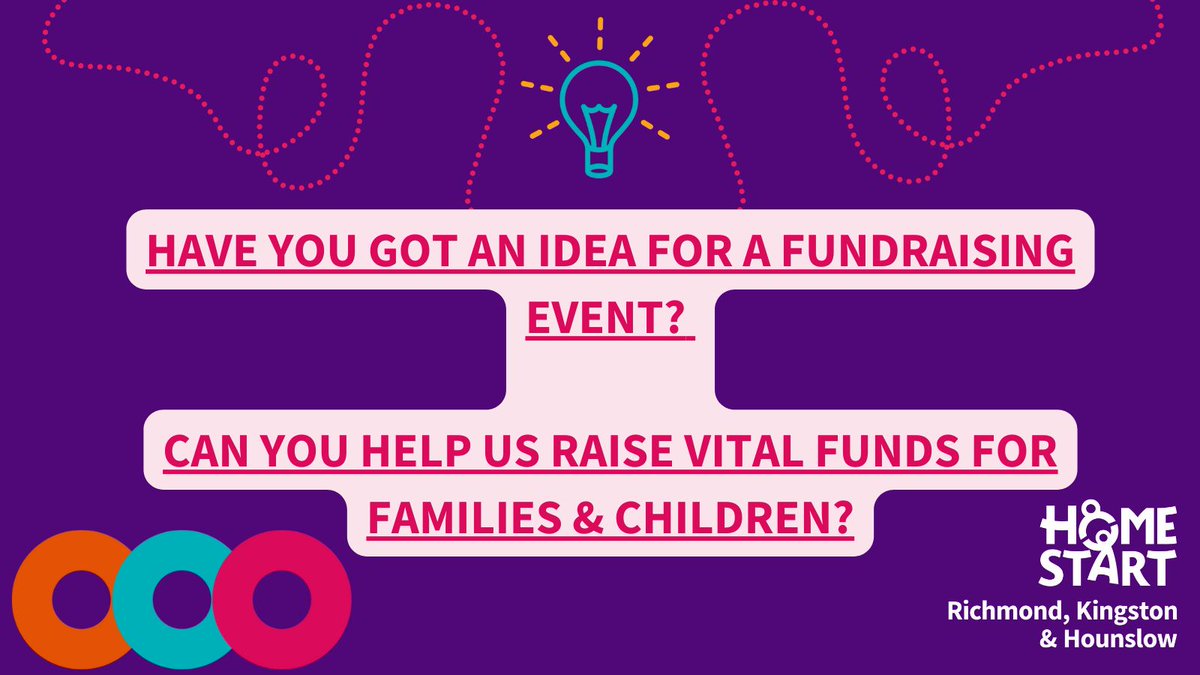 We welcome any support with fundraising. If you would like to fundraise for Home-Start and raise vital funds to help local families and children, please contact us, email: info@homestart-rkh.org.uk #Fundraising #FundraisingIdeas #HomeStartRKH