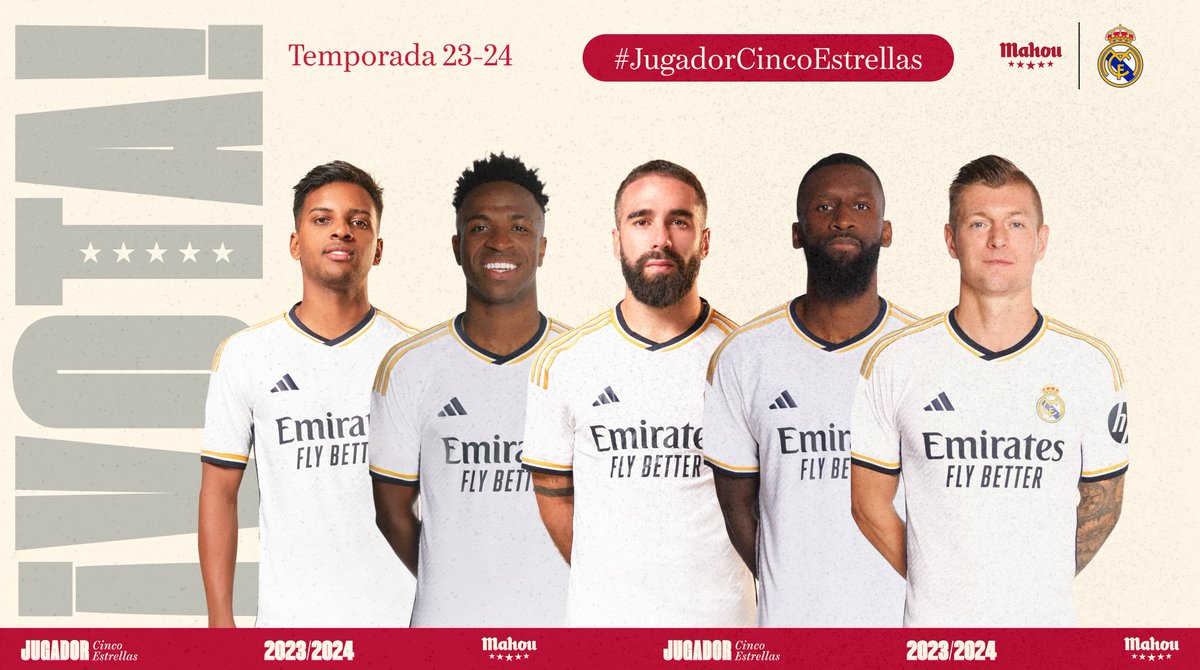¡Elige ya al #JugadorCincoEstrellas de marzo en el <a href="/realmadrid/">Real Madrid C.F.</a>! ¡Abrimos hilo! (1/6)