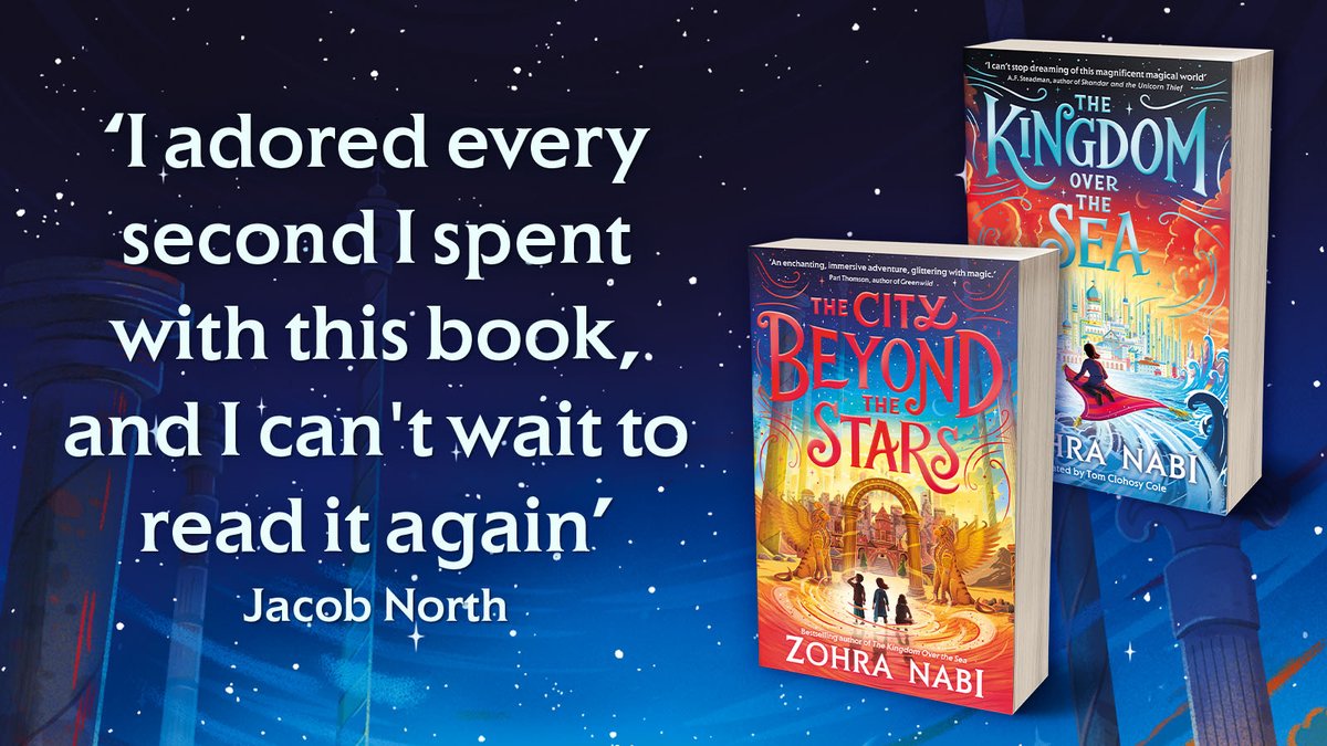 Embark on a magical journey with @Zohra3Nabi in THE CITY BEYOND THE STARS🌟OUT NOW! Set in a lavish world of sorceresses, alchemists, magic and flying carpets - join Yara and her friends on a new adventure!✨