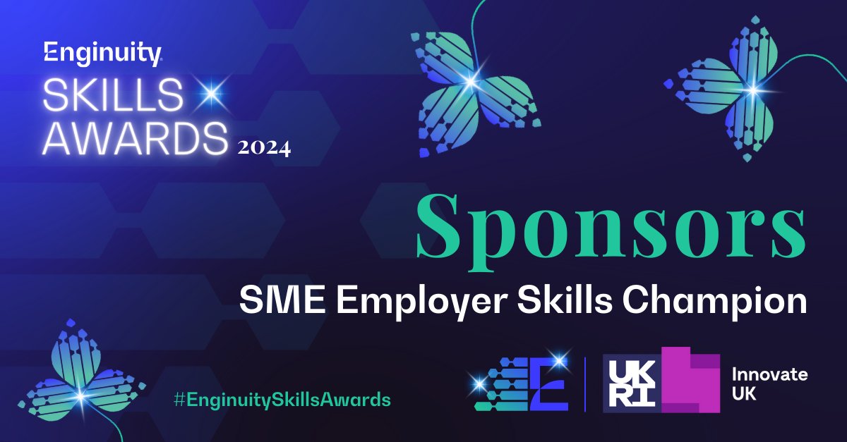 Innovate UK is thrilled to sponsor the #SME Employer Skills Champion category at the Enginuity Skills Awards 2024. Join us in celebrating the SMEs fostering talent and innovation in engineering and manufacturing: enginuity.org/skills-awards-… #EnginuitySkillsAwards @EAL_Awards