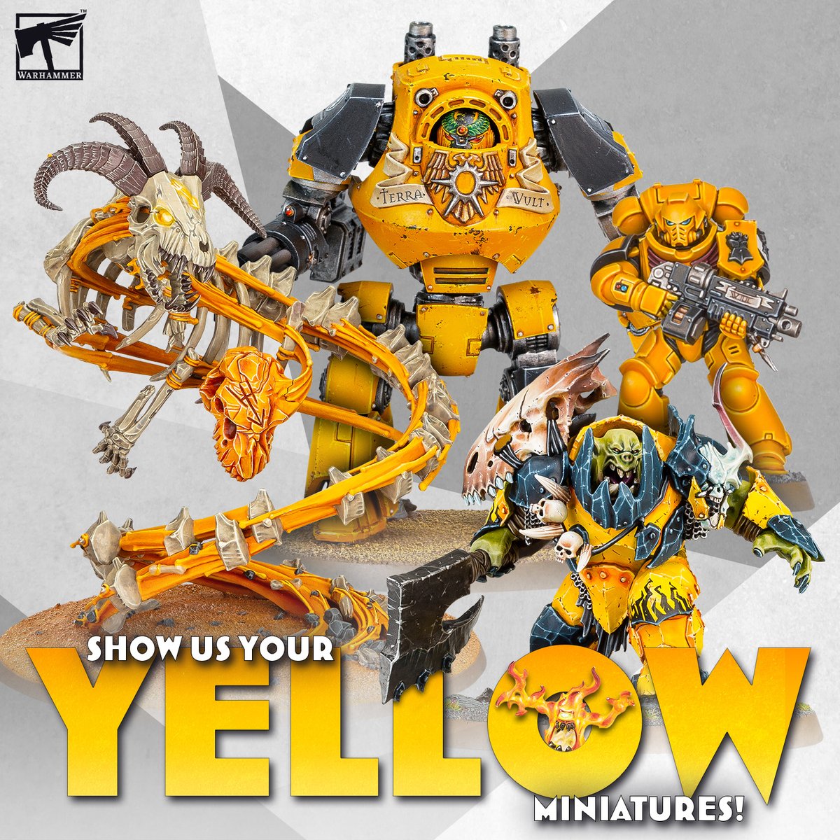 Don't be yellow! Share your painted miniatures with us below. #WarhammerCommunity