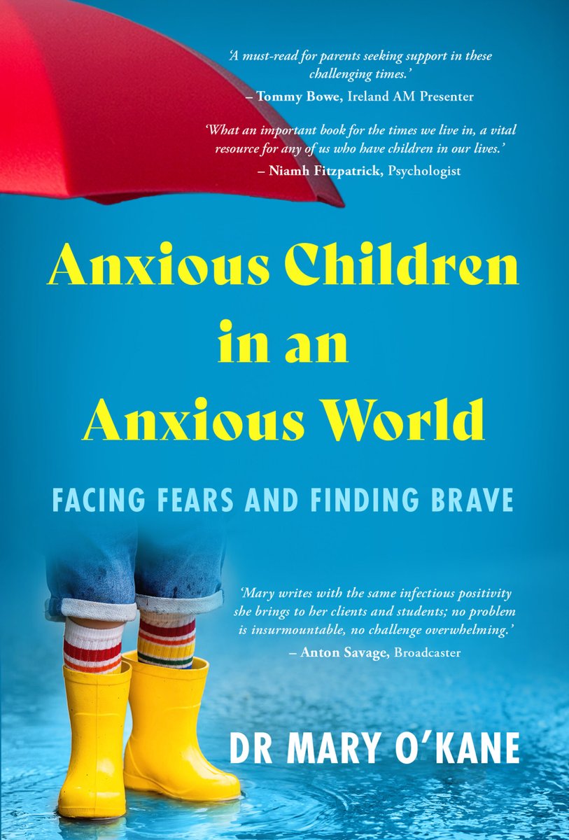 Coming next week ✨ Anxious Children in an Anxious World by Dr Mary O'Kane ✨ We are very excited to be working with Dr Mary O'Kane on her new book which will be offically launched next Monday 8th April. It is available to Pre-Order at the link below: buythebook.ie/product/anxiou…