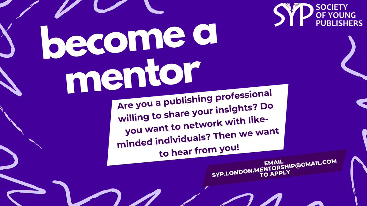 Join SYP London's 2024 Mentorship Scheme! Seeking publishing pros with at least 1-2 years experience to mentor aspiring talents. Starts in August and lasts for 6 months, 4 meetings. Grow with us - become a mentor! Contact Saida at syp.london.mentorship@gmail.com.'