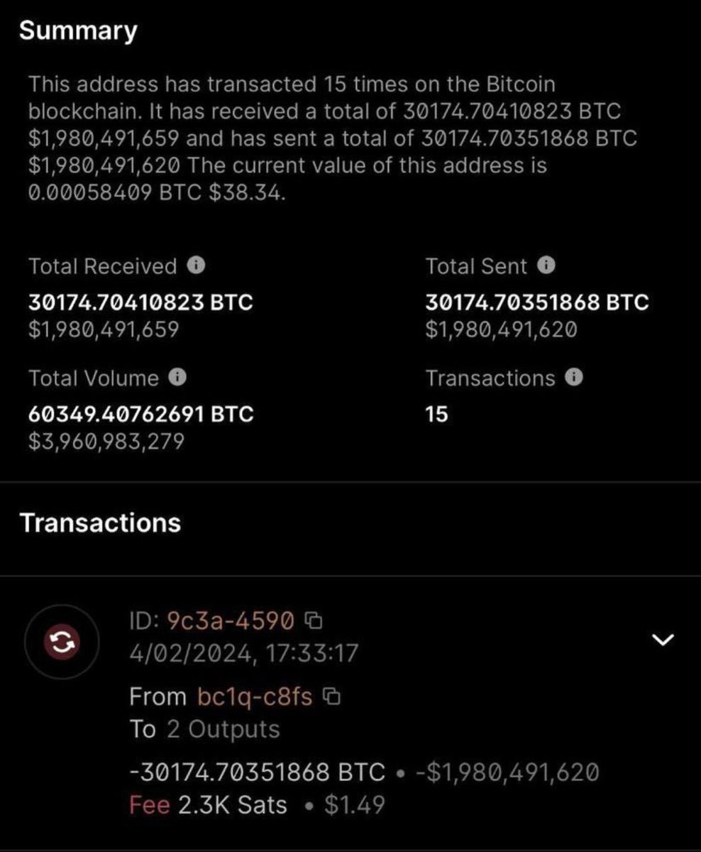🚨BIG BREAKING🚨

The U.S. Government has recently transferred 30,174 BTC over to Coinbase!

Oh F..

cwmmarket.online #CryptoNews
 #BTC
 #AnimeChain
 #Memecoin
$ETH
 $FET
 $PEPE
 $SOL
 #Bitcoin