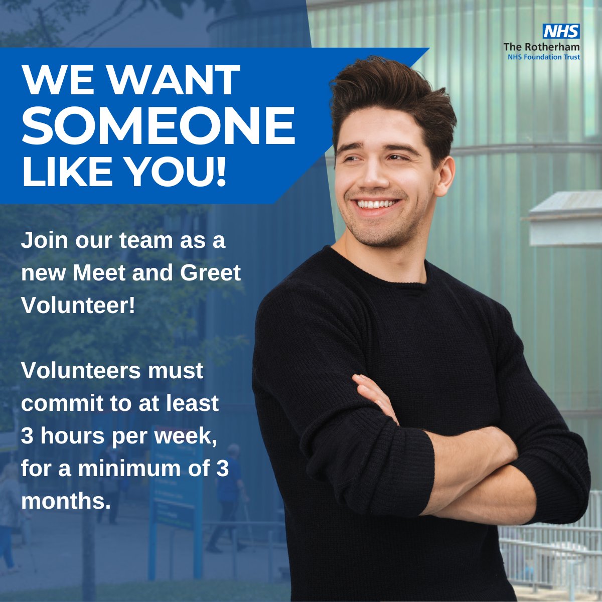 Be the reason someone smiles - become a Meet and Greet Volunteer today! For more information contact: 😃 Mavis Frances (Voluntary Services Coordinator) 📱 01709 424329 | 07752 445875 📧 rgh-tr.volunteers@nhs.net #SpreadJoy #VolunteerForGood #MakeADifference