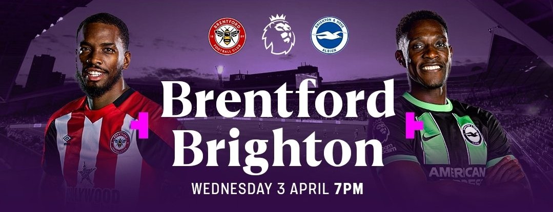 Looking forward to covering tonight's @premierleague clash as @BrentfordFC entertain the visit of @OfficialBHAFC on @footballontnt @ReshminTV @GM_83 & myself will be pitchside. Paul Dempsey & @adamvirgs19 on coms with @J_Dyer_Official reporting. @tntsports 3 from 19.00 pm.