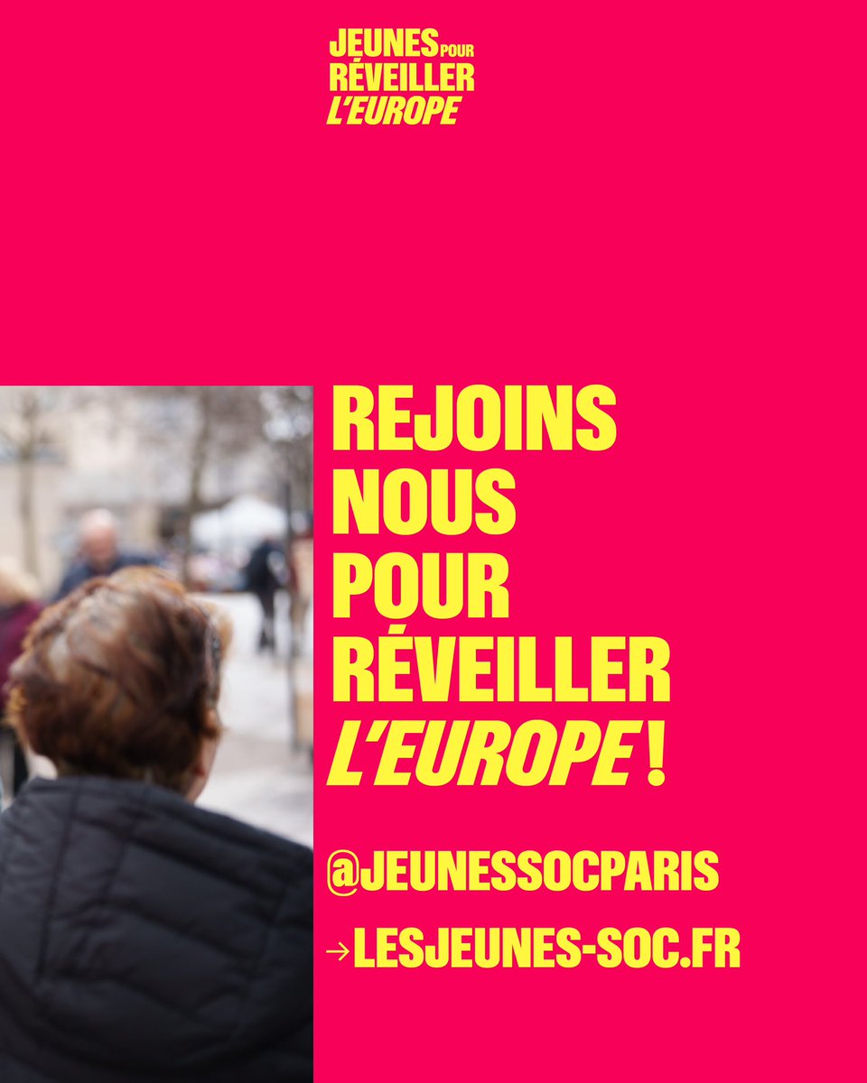 Ce week-end, les Jeunes Socialistes de Paris, et les Jeunes Place Publique de Paris se retrouveront pour une formation spéciale #Europeennes2024, suivie d’un tractage et d’un déjeuner militant ✊ C’est parti, ensemble nous allons #ReveillerLEurope 🇪🇺