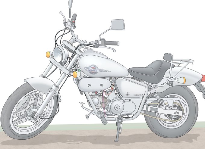 「motorcycle」 illustration images(Latest)｜5pages