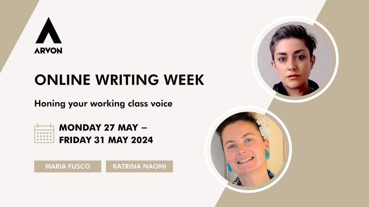 If you want to know what makes working-class voices so captivating, join us for an online course with @fuscowriting and @KatrinaNaomi. Through workshops and personalised guidance, you'll uncover unique characteristics of the working-class narrative. arvon.org/writing-course…