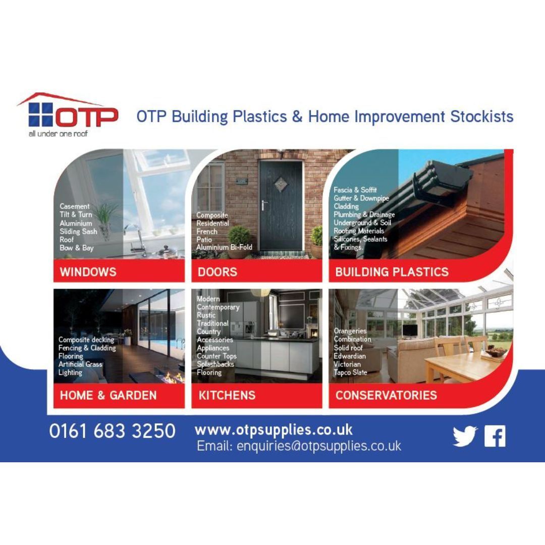 Doors, Windows, Building Plastics and much more! For all your home improvement requirements, DIY or Trade, go to OTP Supplies for trusted advice and high quality products. Find them at allaboutoldham.co.uk #homeimprovements #buildingplastics #DIY #Trade #oldhamhour