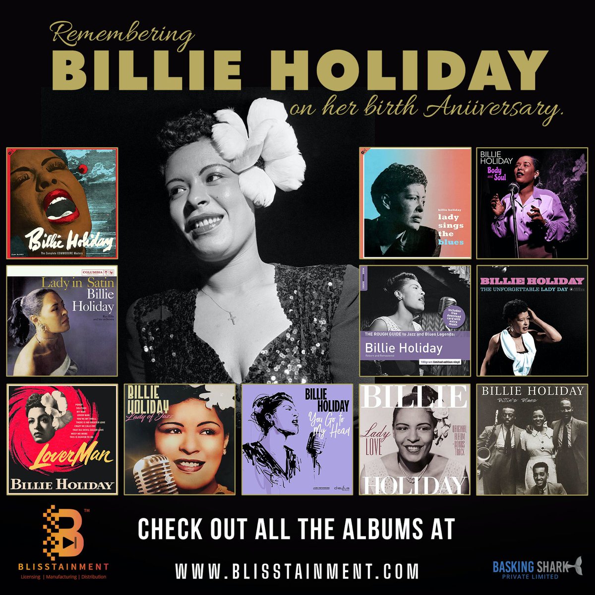 Honoring the incomparable jazz singer, Billie Holiday, on her birth anniversary. #BillieHoliday #JazzLegend #BirthAnniversary #MusicalIcon #TributetoBillieHoliday