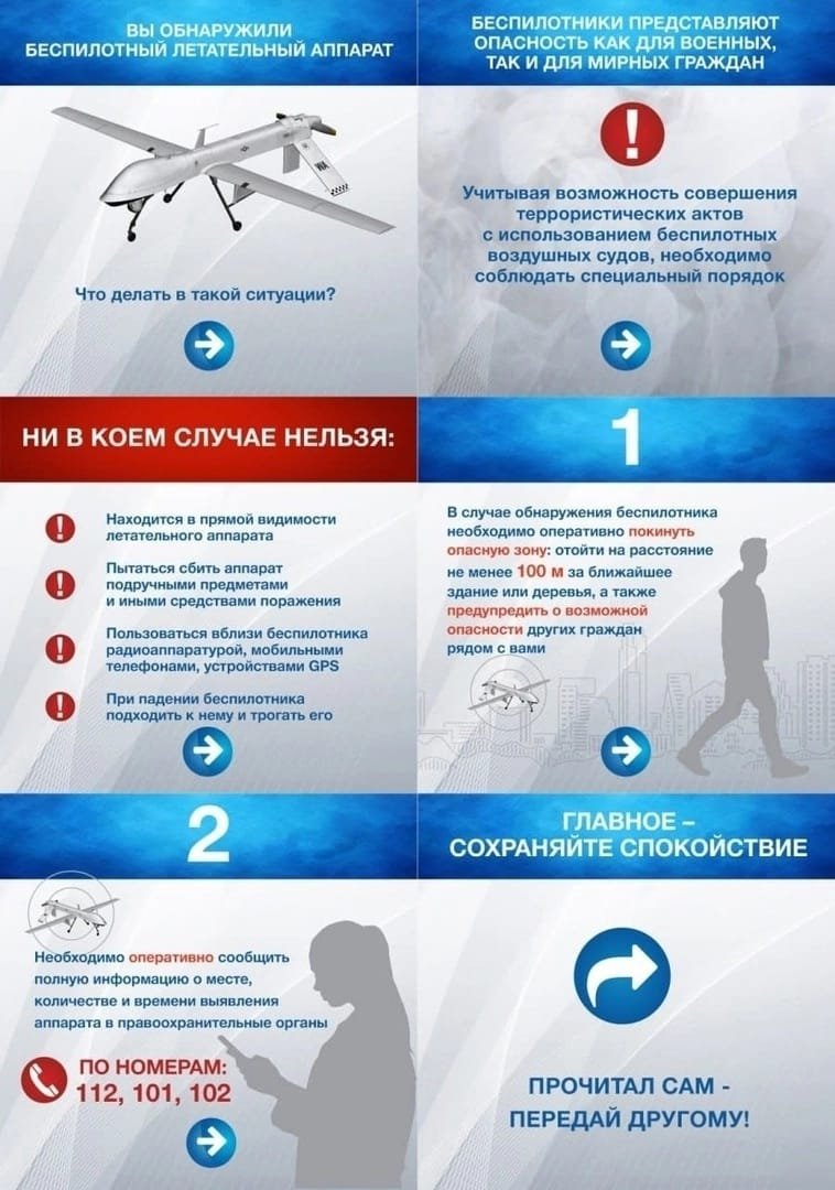 After yesterday's UAV attacks on Tatarstan, acquaintances of mine in Yekaterinburg, a city *over 2,000km from Ukraine* where I spent a year as a student, are now sharing this government guidance on how to act in the event of a drone strike
