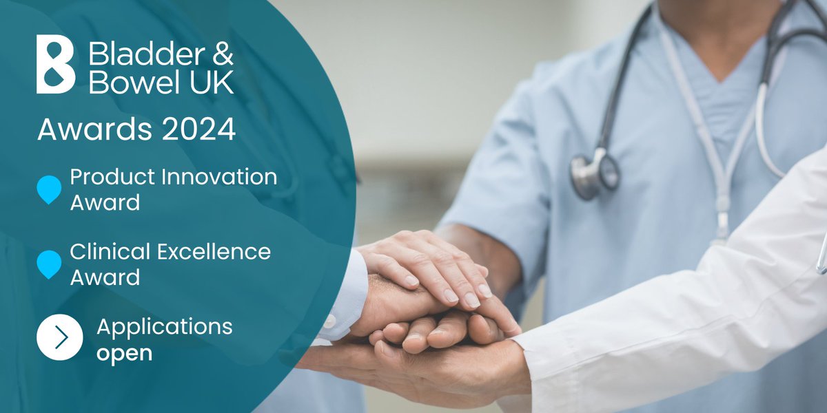🏆 Do you know of an excellent team or innovative product? Both the Bladder & Bowel UK Product Innovation and Clinical Excellence Awards are open for submissions, the end date is 31st May 2024. Find out more: bbuk.org.uk/bladder-and-bo…