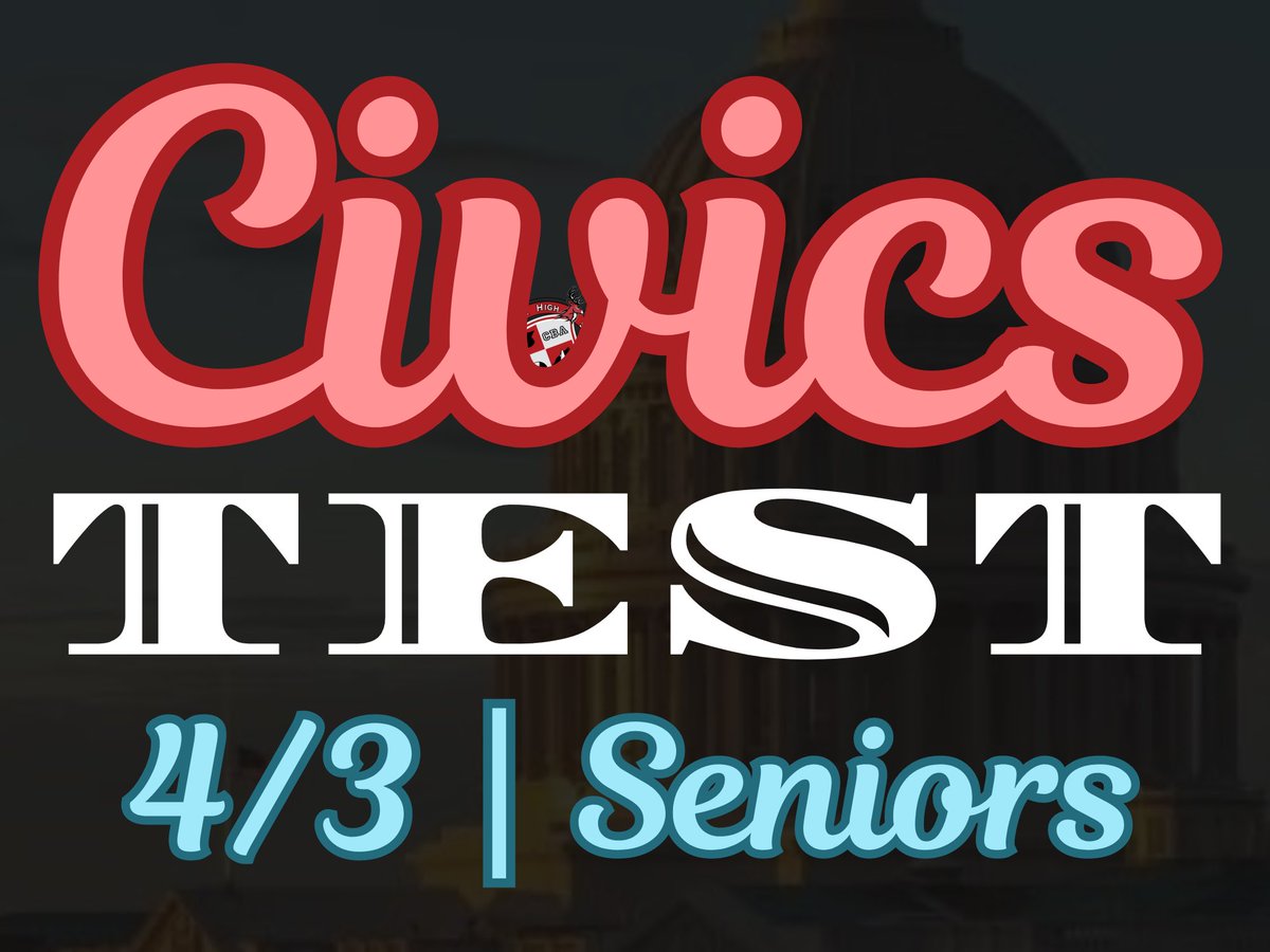 Lists are posted in the main mall for those students who are currently taking the #Civics portion of the graduation requirement. People not testing are to report to holding rooms in the morning, as no classes will run on campus until seventh period. deerfieldbeachhigh.net/wp-content/upl…