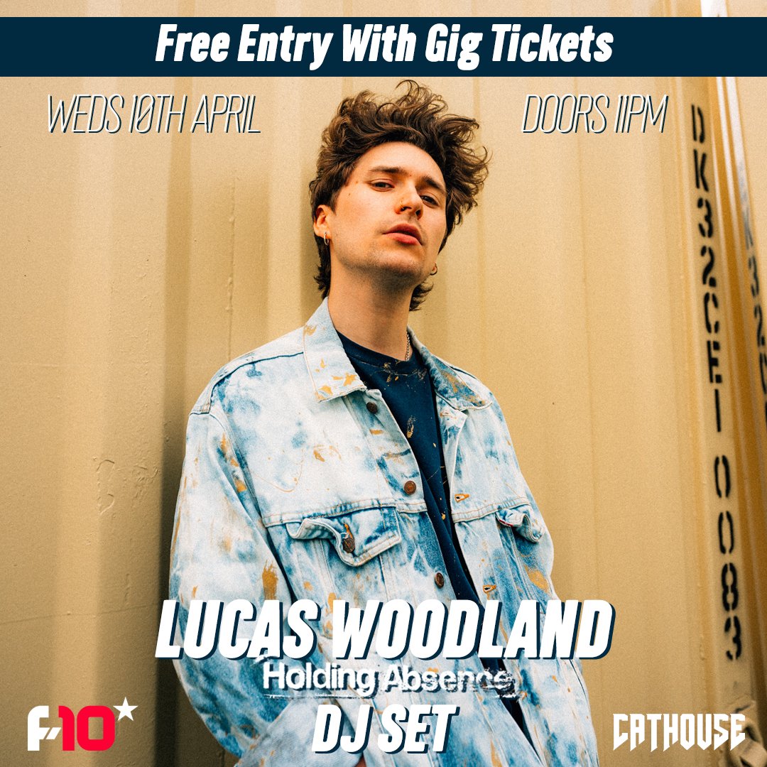 FINALLY!! We have @Lucaswoodland of popular music band @HoldingAbsence coming for a very special guest DJ set next week after the @piercetheveil show on the Wednesday 🖤