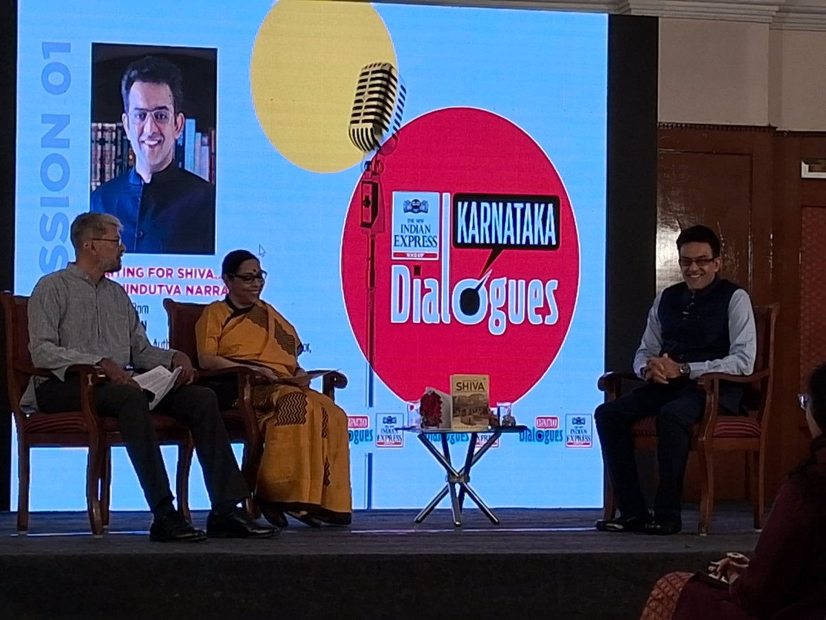 Editor @santwana99 , Deputy RE @Cloudnirad and author #vikramsampath at #ExpressDialoguesMiniConclave 
#Bengaluru #Discussion