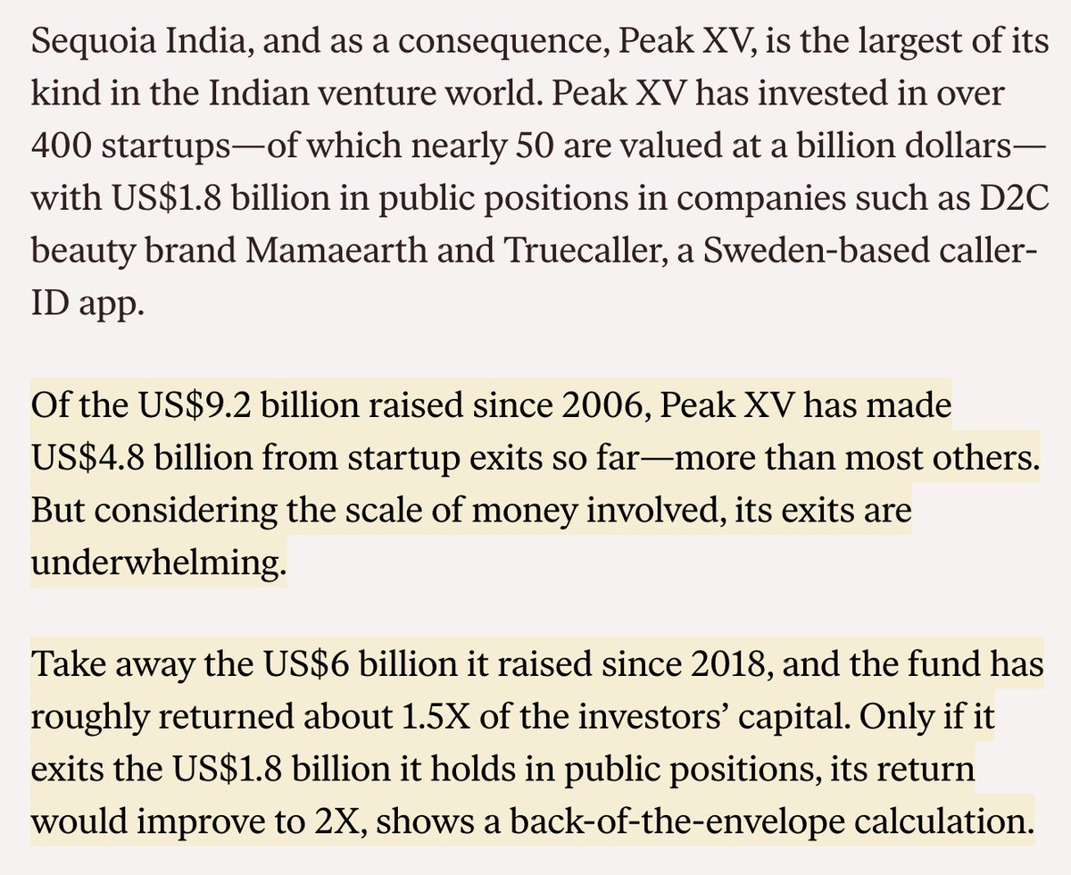 Peak XV, formerly Sequoia India, partners have pooled in their personal wealth to start a new, perpetual fund. It's unprecedented in the VC community, at least in India. @tam_arund has an informed analysis on why Peak XV has done so: the-ken.com/story/why-is-p…