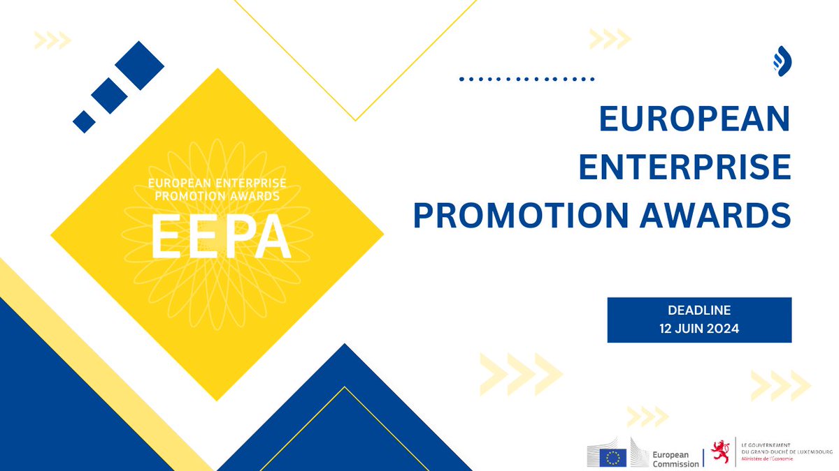 Ënnerstëtzt Äre Betrib den Entrepreneursgeescht zu #Lëtzebuerg oder fërdert Är Initiativ d'Entrepreneuriat?Da maacht mat bei den “European Enterprise Promotion Awards“. All Informatioune fannt Dir hei : gd.lu/cCJjpb #EEPA2024