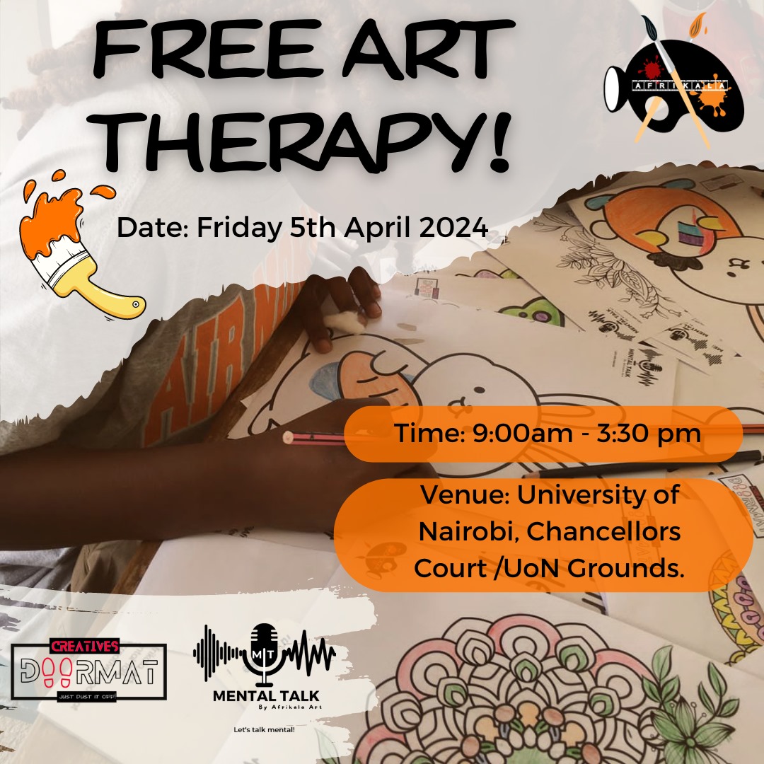 Celebrate #WorldHealthDay with us at the University of Nairobi! Join our enlightening Art Therapy session, where we explore the intersection of creativity and well-being. Embrace holistic health and foster connections through the transformative power of art. See you there