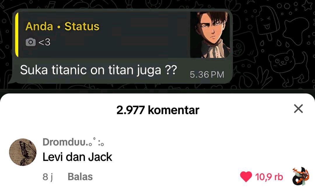 JPFBASE's tweet image. *jpf kalian suka titanic on titan juga nggak?