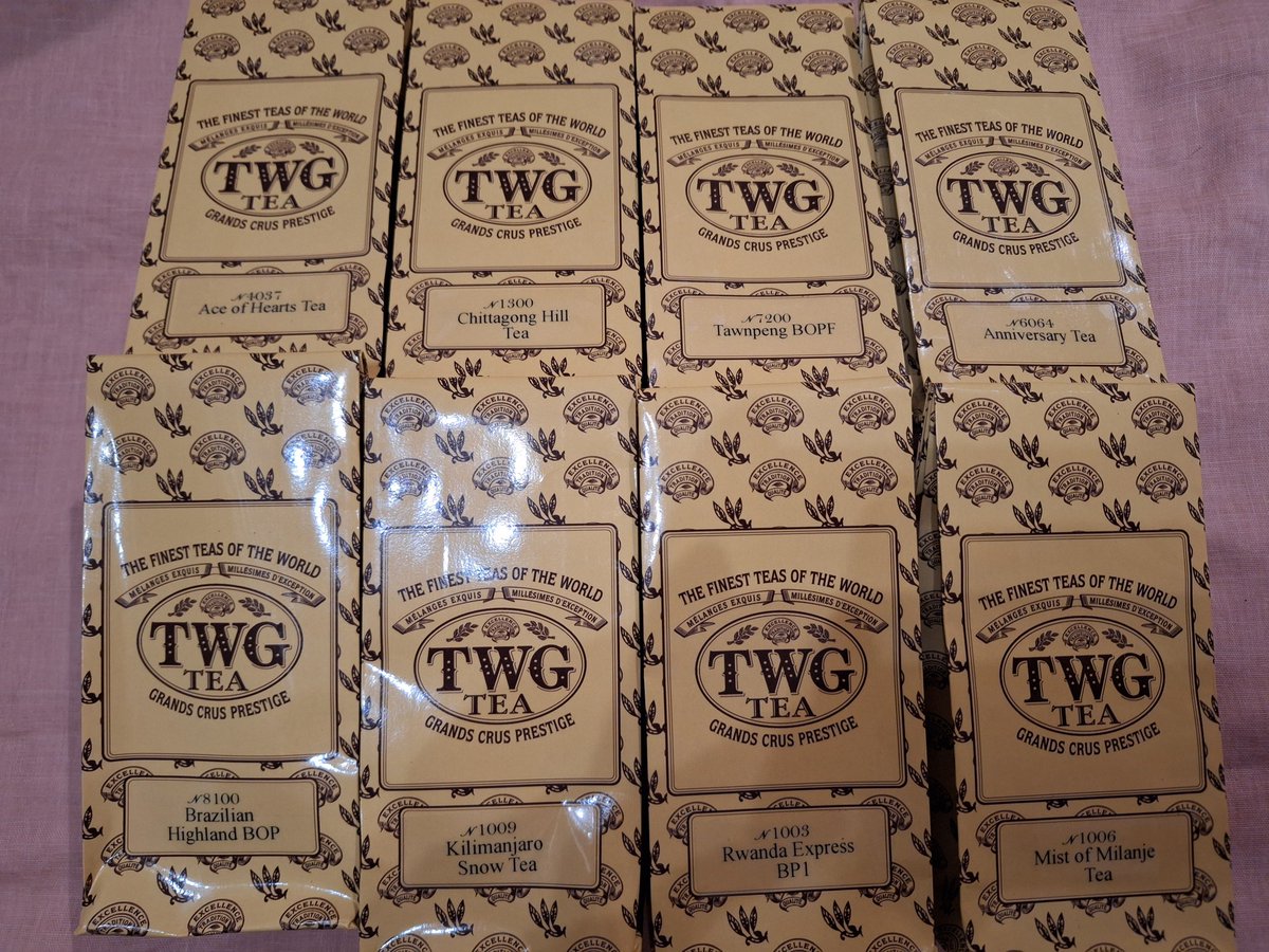 当面、紅茶は買わなくていい😁

#TWGTEA
