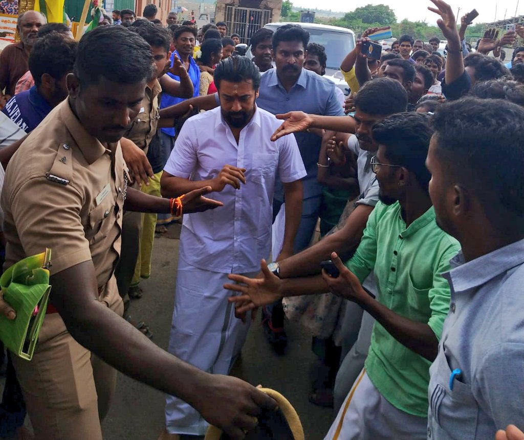 #Suriya latest 📸

At Kodumudi 🙏 #Kanguva