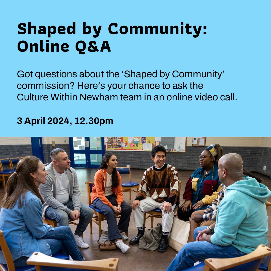 Last chance to sign up for the online Q&A TODAY about our Shaped by Community commission! We're offering up to £15,000 for six projects. Join us from 12.30pm on Zoom: buff.ly/4cKFb59