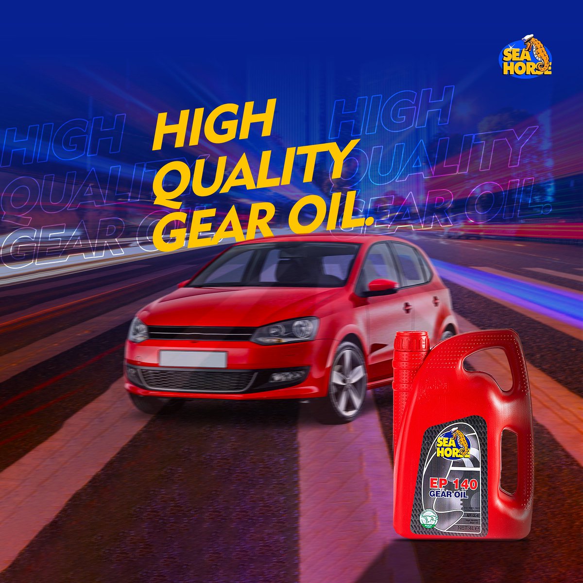 Sea Horse EP 140 - the premium blend for peak gear performance.

#GearOil #MotorOil #CarCare #Maintenance #MotorLubricants #QualityOil #SeaHorseLubricants #ThePowerOfYourDrive