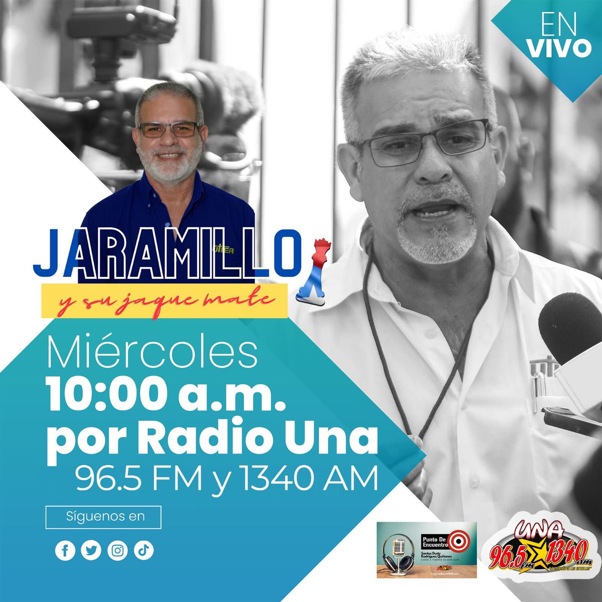 En Jaramillo y su Jaque Mate HOY 3 de abril de 2024, temas: “El Santo Apagón” la crisis energética, el Futuro de los Adultos Mayores y el Mensaje del Gobernador Todos los miércoles a las 10:00 am por Radio Una 1340 y 96.5 FM Por internet en radiouna1340.com…