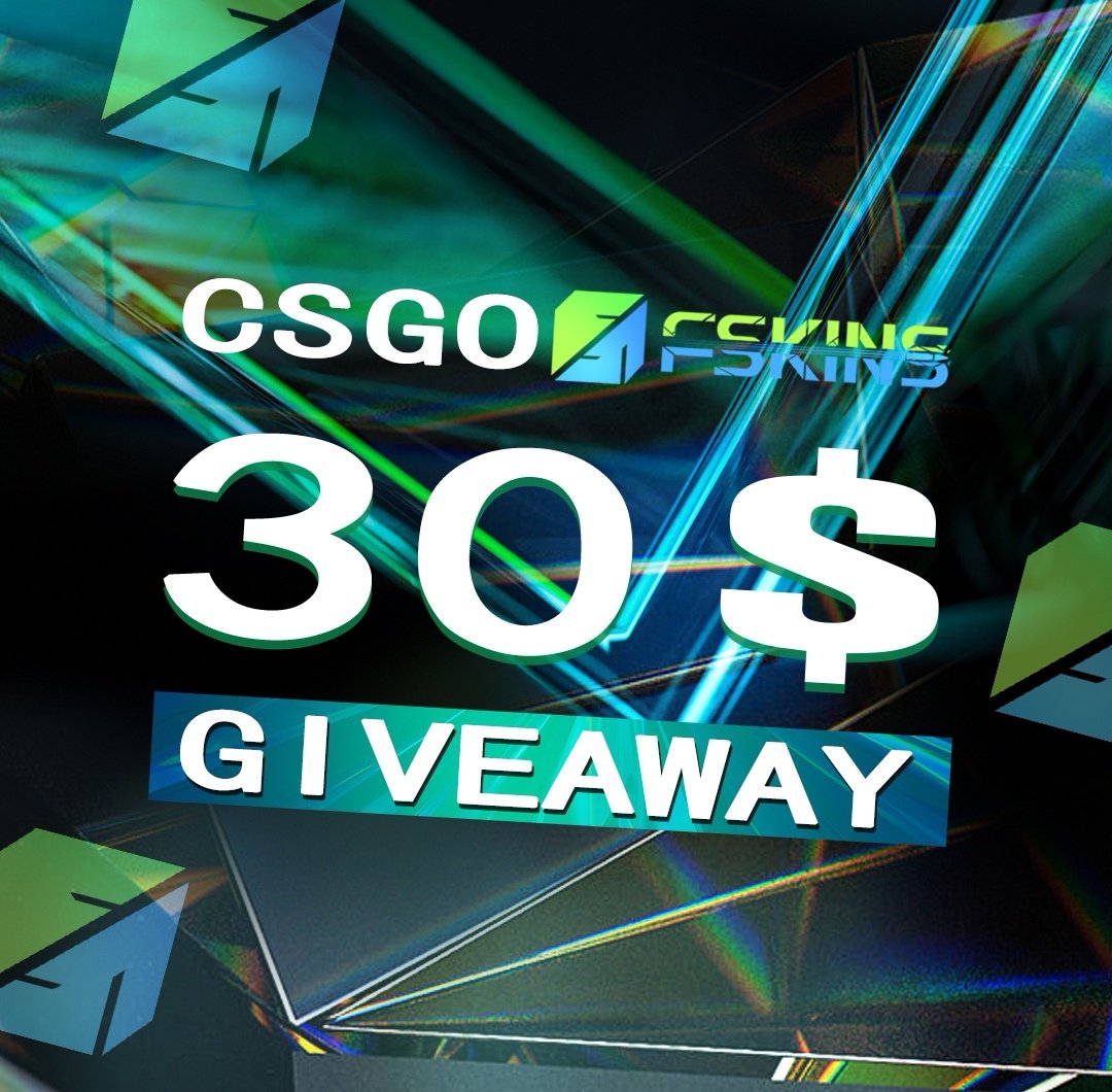 $30 | 36HRS | DJ GIVEAWAY | 🚀 ➡️ Rt + Follow @FskinsCSGO2 & rt like 📌 ----------------------------------- Winner must register for steam to claim the prize & Sponsors will send the prizes