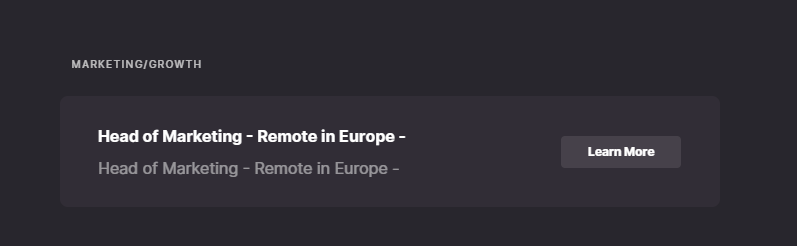 BREAKING ; ANOTHER JOB POSTING AT ULTRA ; HEAD OF MARKETING. GUESS THEY TRULY ARE GONNA PUSH THE NARRATIVE THIS YEAR. LFG🚀🚀

@ultra_io $UOS