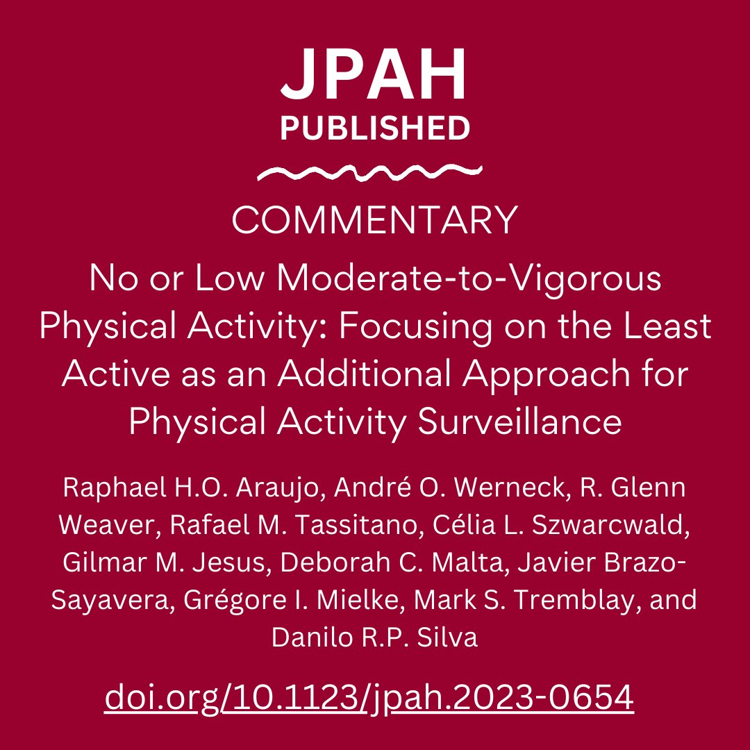 Journal of Physical Activity & Health tweet media